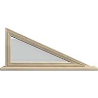 Деревянное окно – треугольник из сосны Модель 032